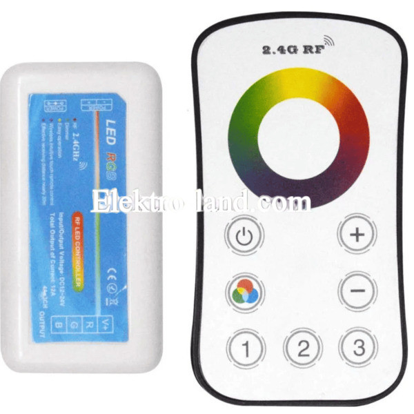 RGB Контроллер RF 18A 2.4G DC12-24V Радио - Сенсорный 6 кнопок